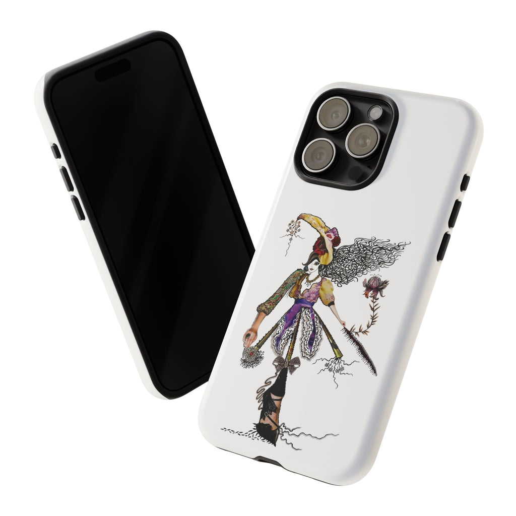 Victorian Witch Illustration Phone Case | iPhone Rugged Case