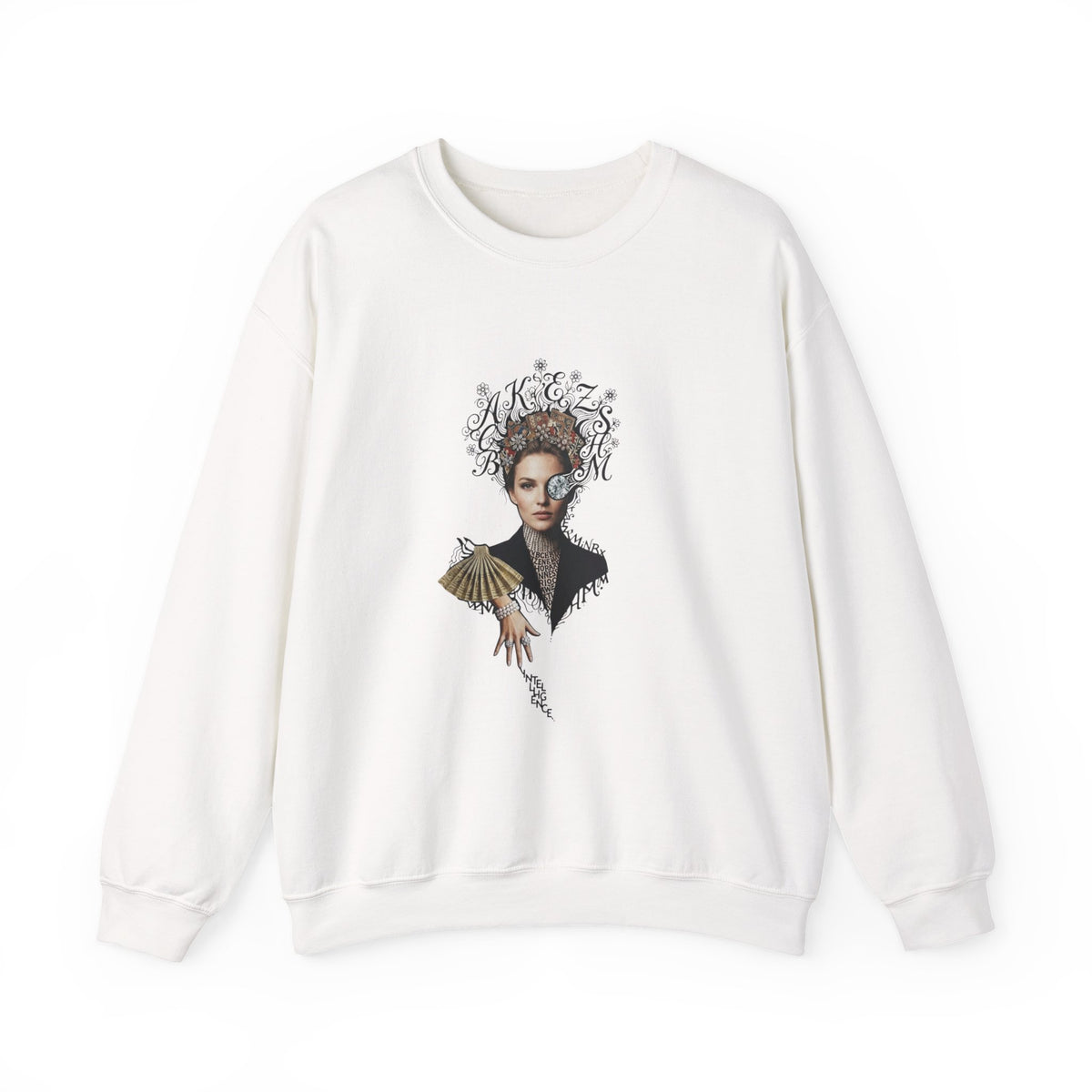 Queen of Hearts Portrait Crewneck Sweatshirt