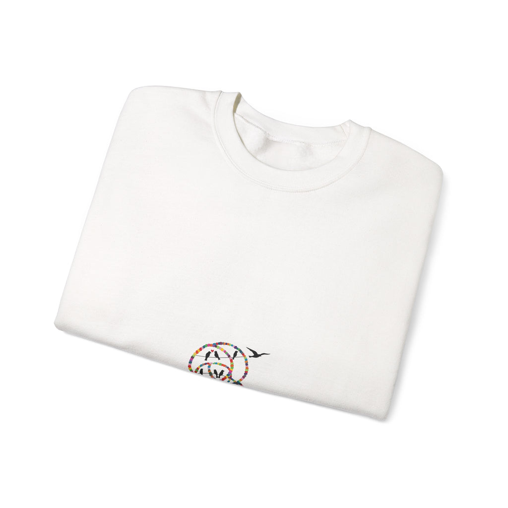 Crewneck Sweatshirt — Minimal Cute Ghost Embroidery