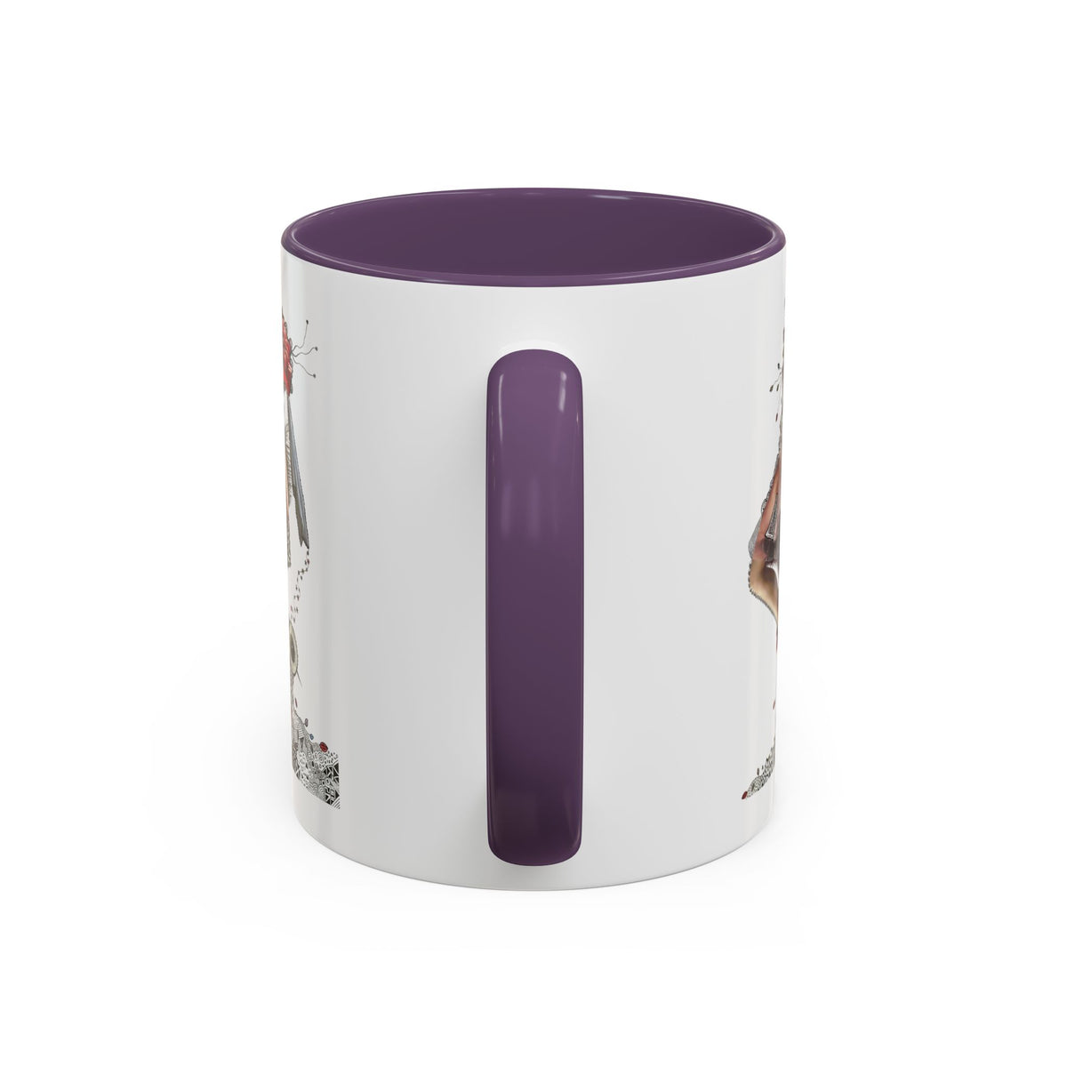Floral Skull Pinup Mug | Accent Coffee Mug