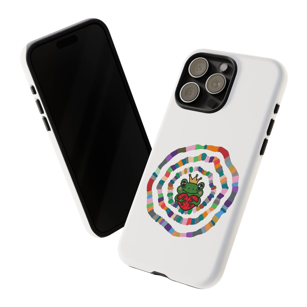 Frog Heart Spiral Tough Case | Colorful Concentric Ring Phone Case