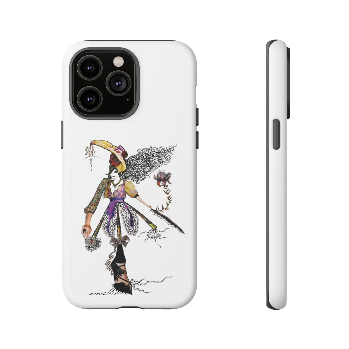 Victorian Witch Illustration Phone Case | iPhone Rugged Case