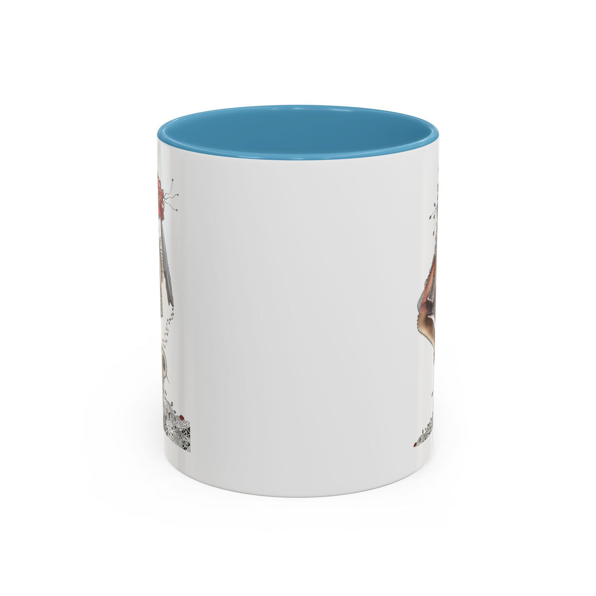 Floral Skull Pinup Mug | Accent Coffee Mug