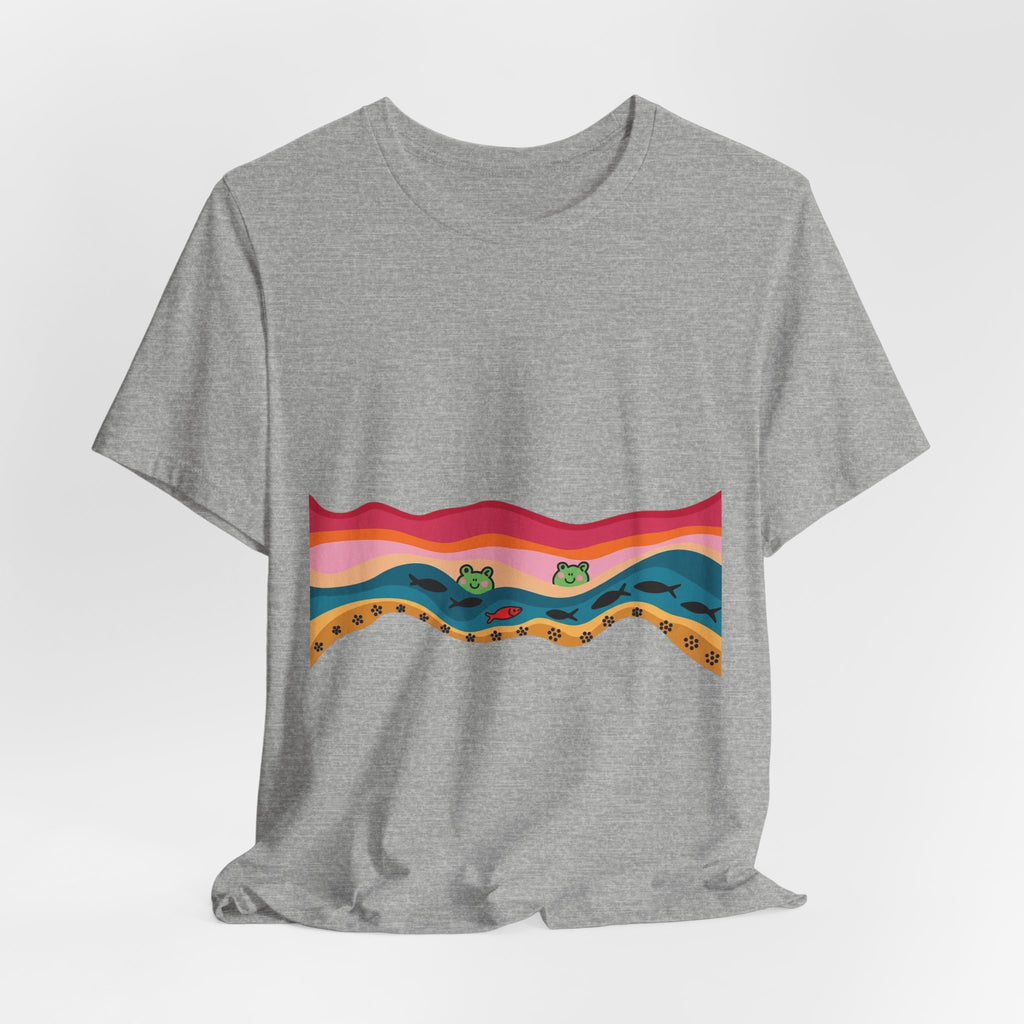 Desert Sunset Wave Graphic Tee