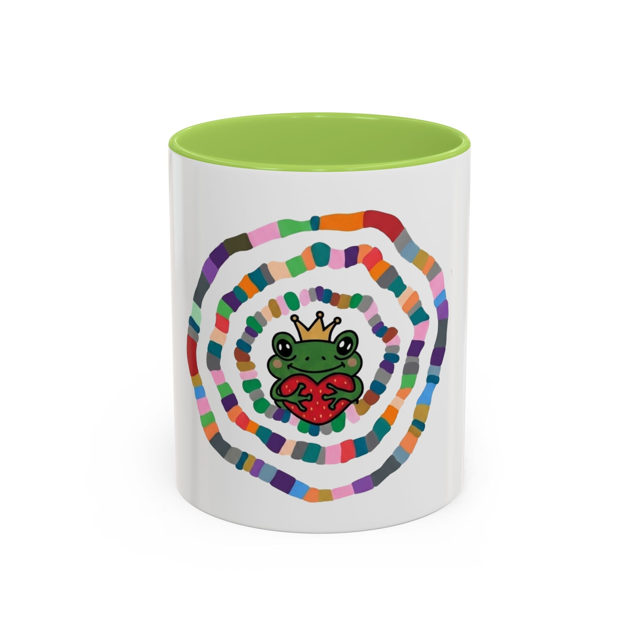 Colorful Crowned Frog Heart mug | Accent Coffee Mug 11oz 15oz