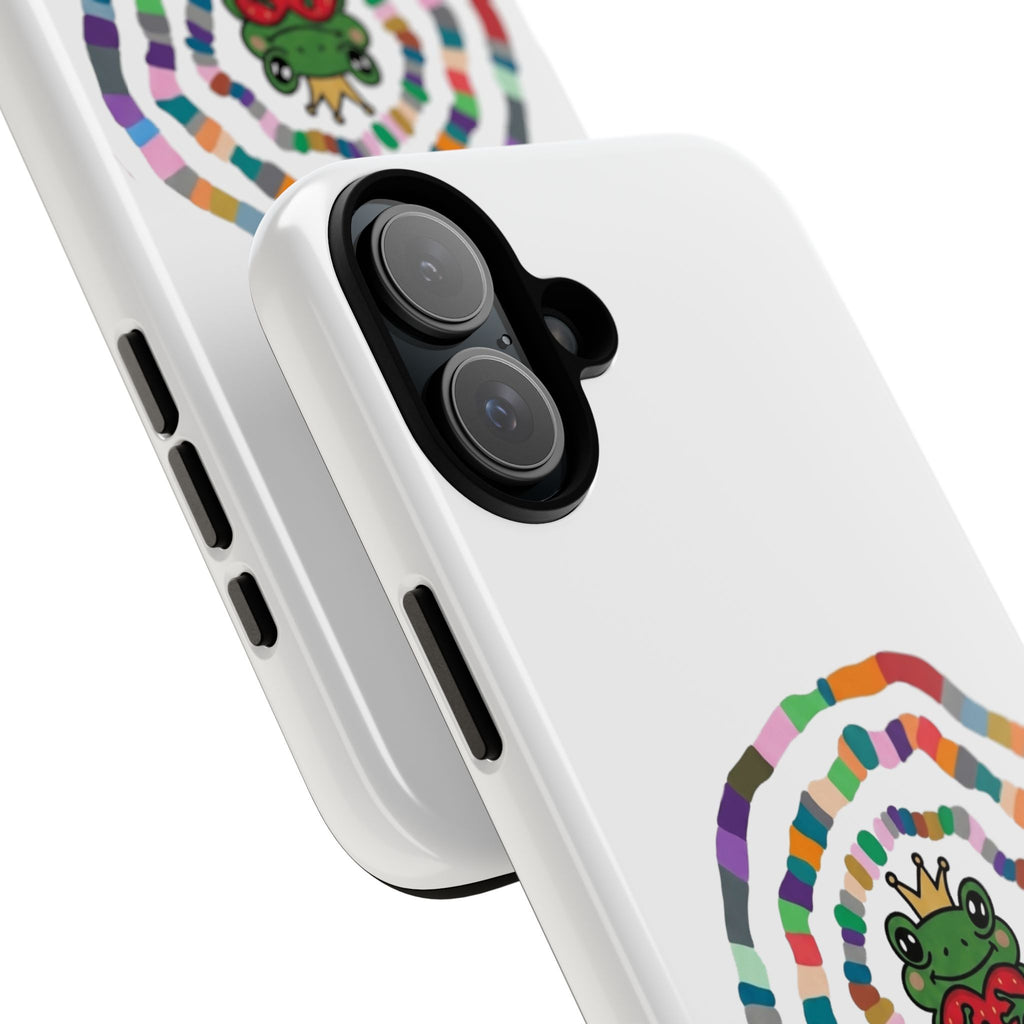 Frog Heart Spiral Tough Case | Colorful Concentric Ring Phone Case
