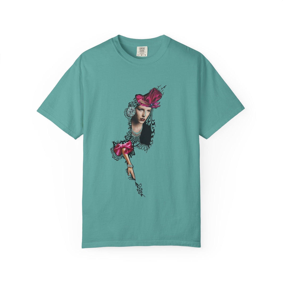 Victorian Rose Portrait T-Shirt