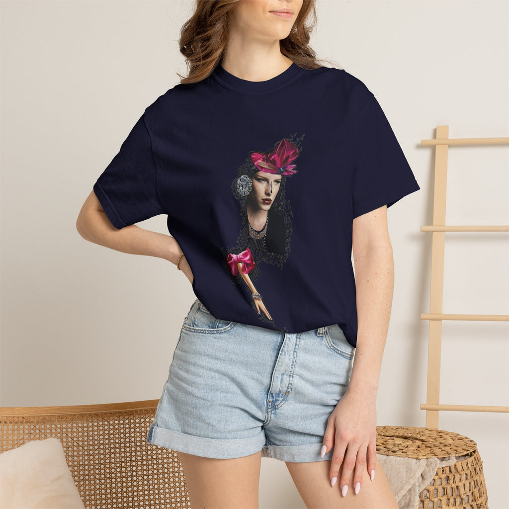 Victorian Rose Portrait T-Shirt