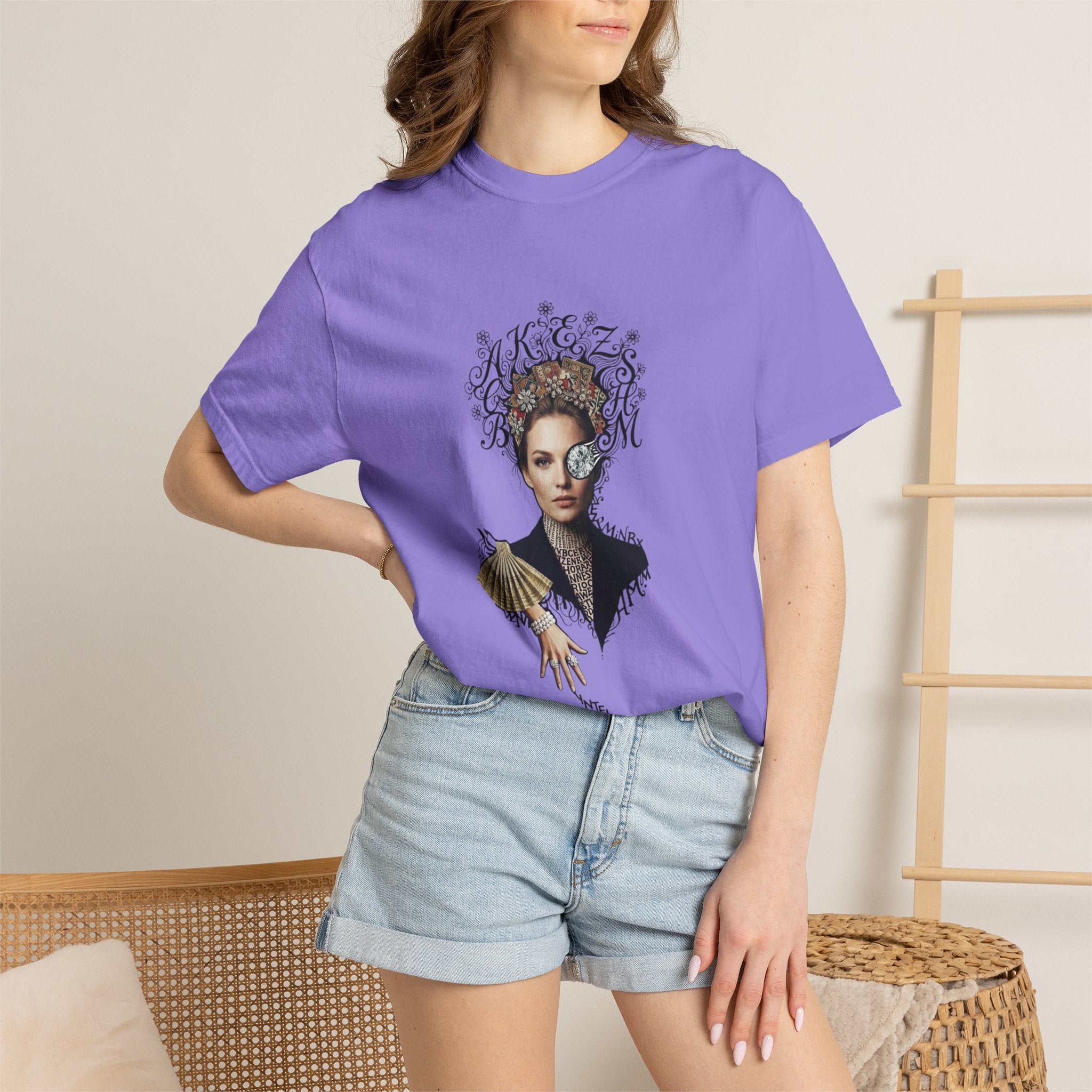 Artistic Femme Portrait T‑Shirt — 'No. 1' Fashion Graphic Tee