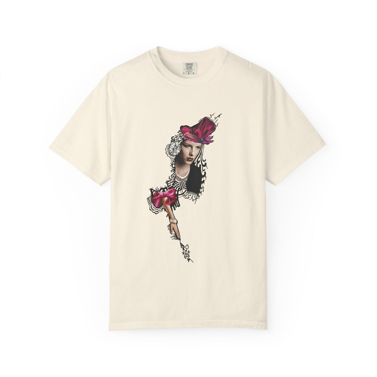 Victorian Rose Portrait T-Shirt