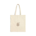 Canvas Tote Bag — Minimal Line Art Orange Illustration