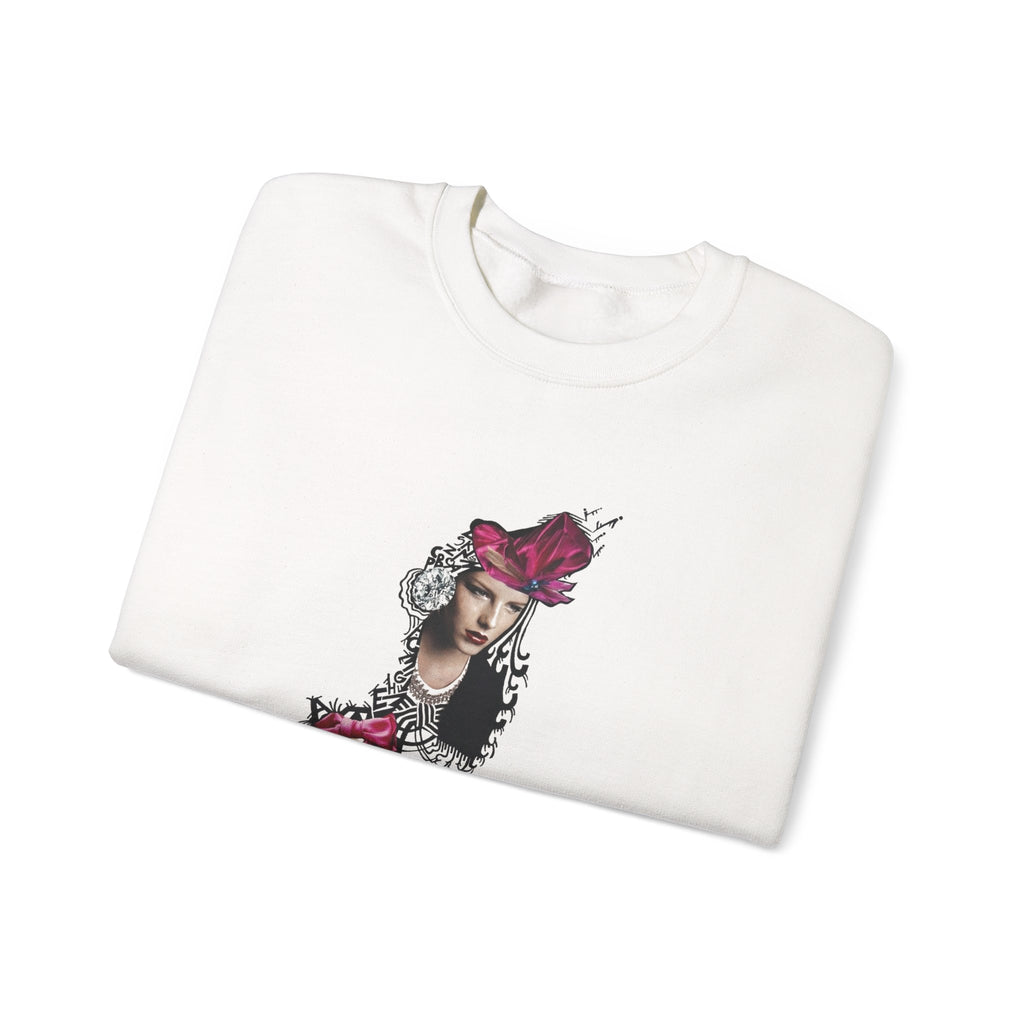 Vintage Floral Lady Portrait Sweatshirt