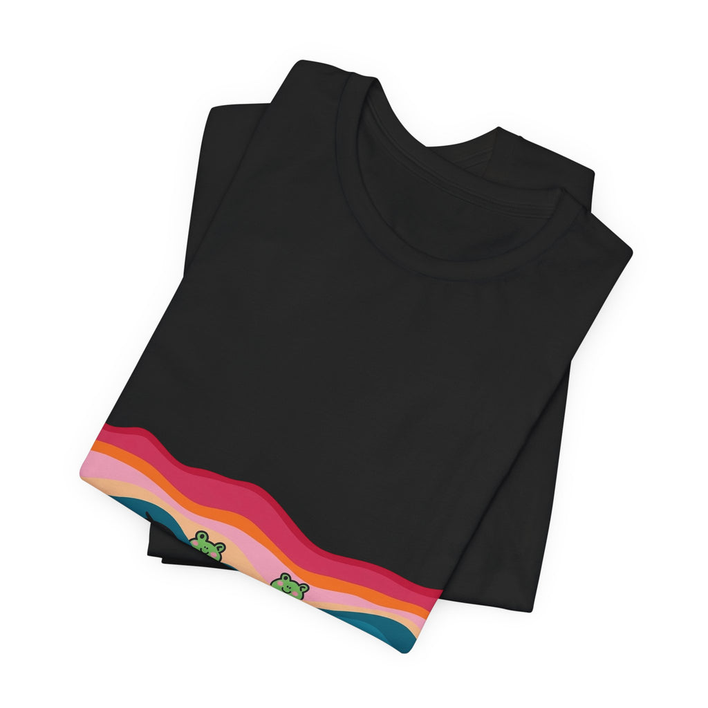 Desert Sunset Wave Graphic Tee