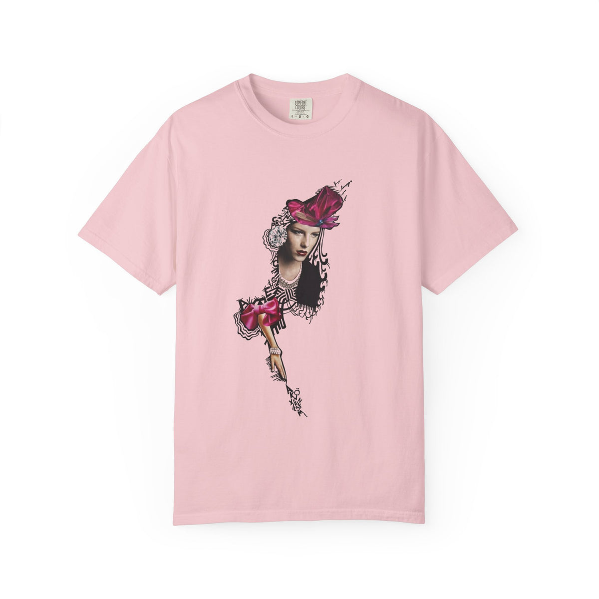 Victorian Rose Portrait T-Shirt
