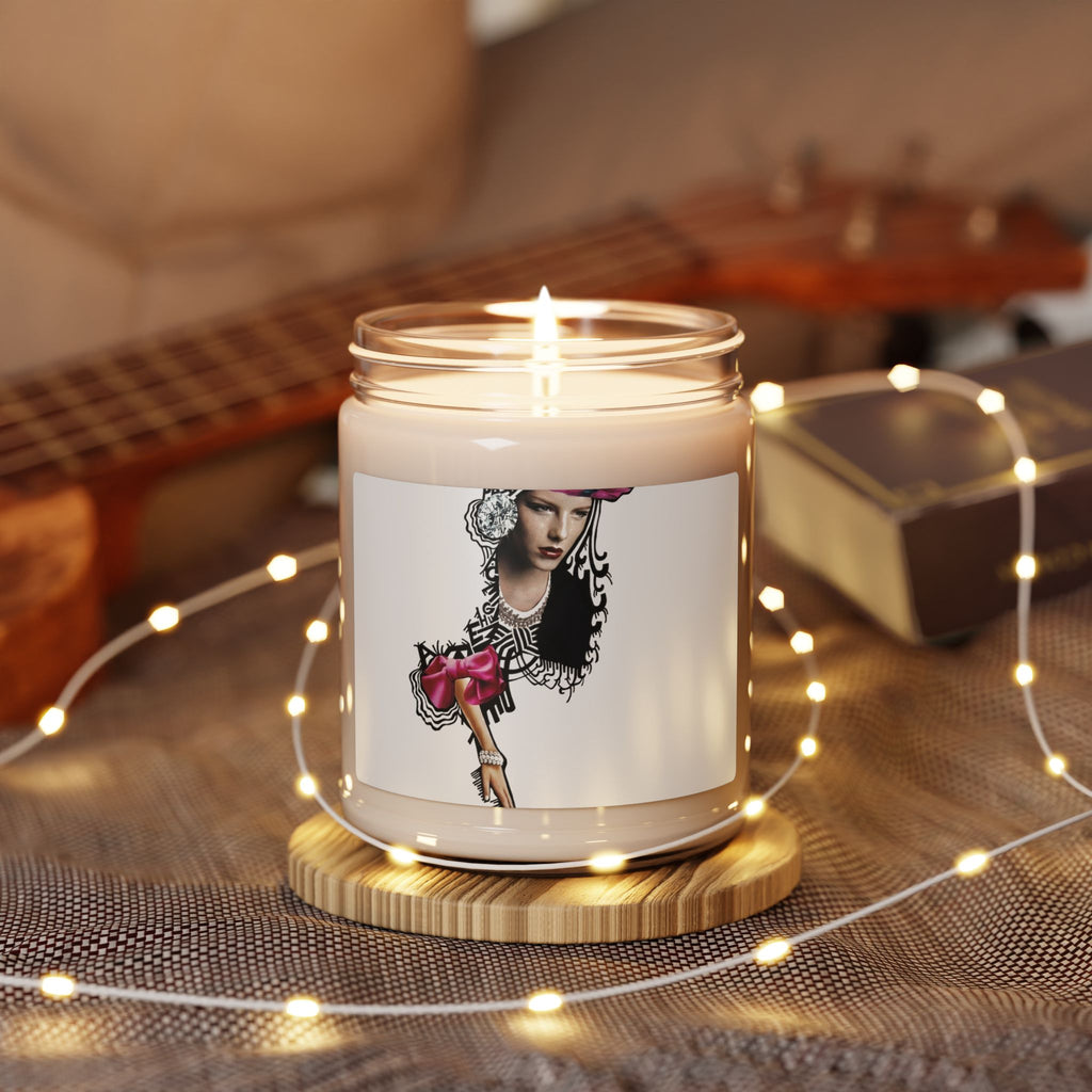 Artistic Femme Portrait Soy Candle — 9 oz Scented Jar