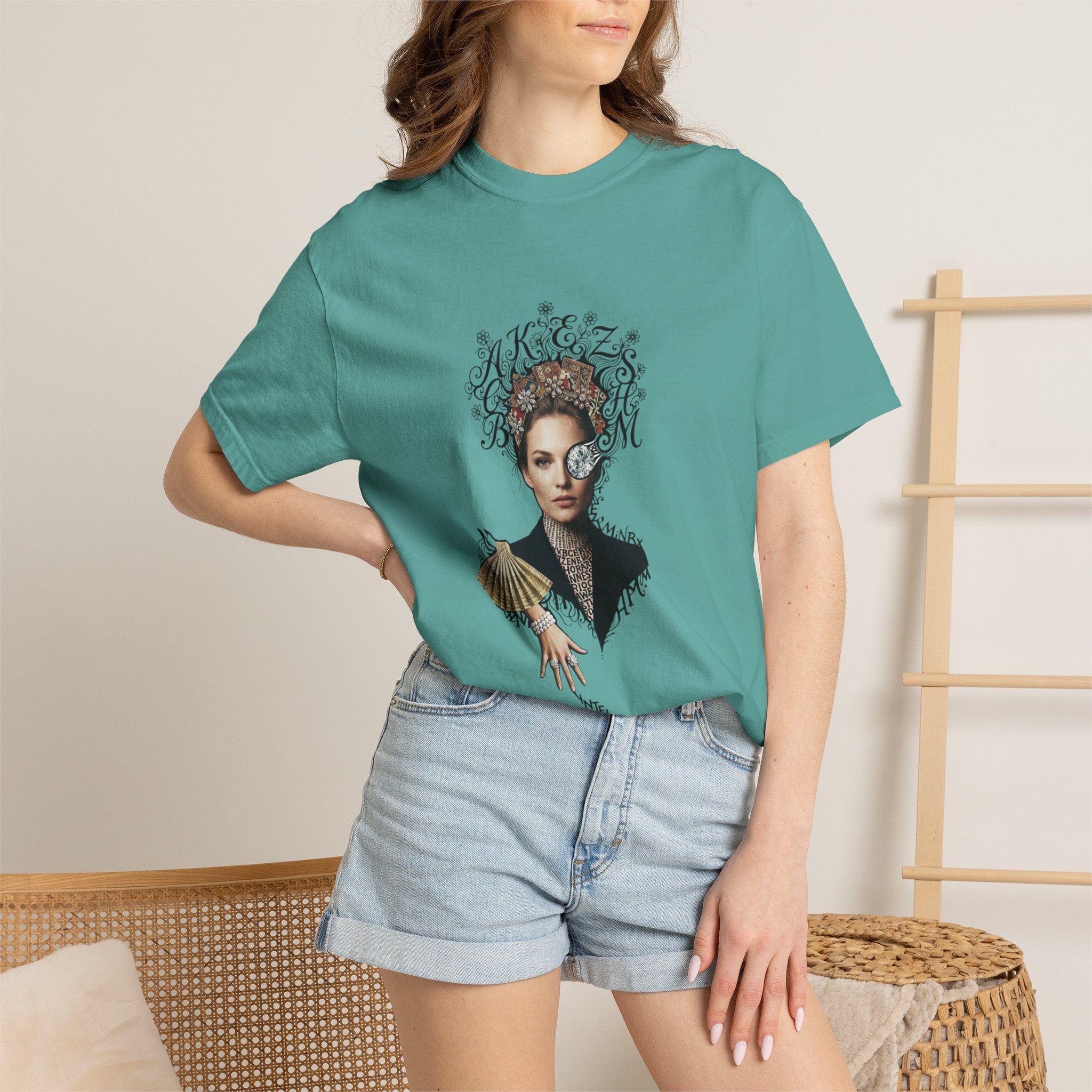 Artistic Femme Portrait T‑Shirt — 'No. 1' Fashion Graphic Tee