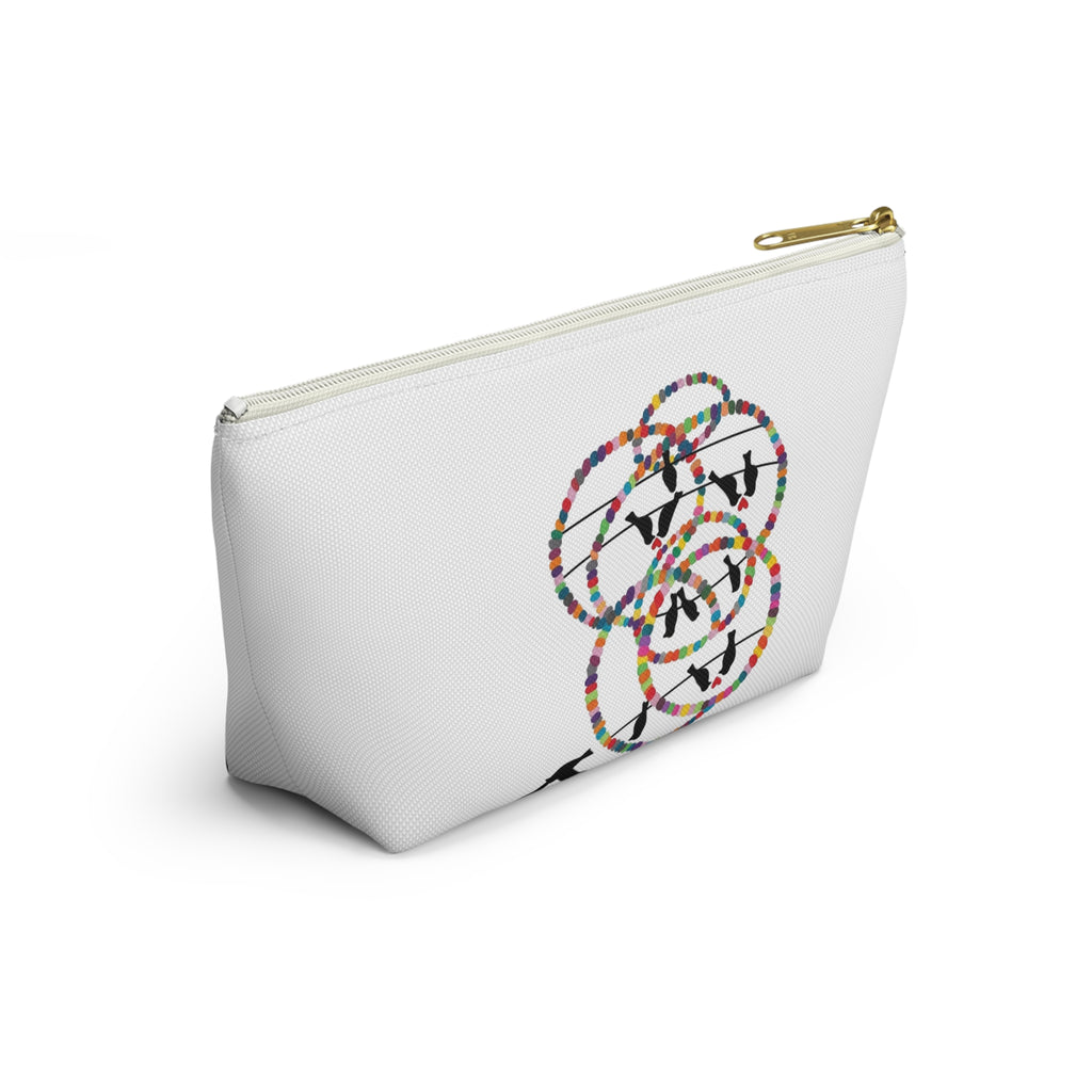 Hula Hoop Silhouette Accessory Pouch | T-Bottom Cosmetic Bag