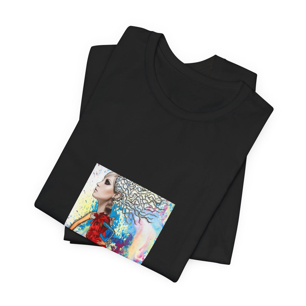 Abstract Watercolor Woman Portrait T‑Shirt