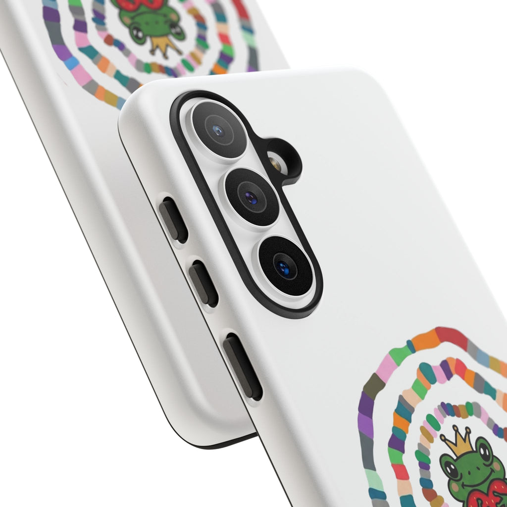 Frog Heart Spiral Tough Case | Colorful Concentric Ring Phone Case