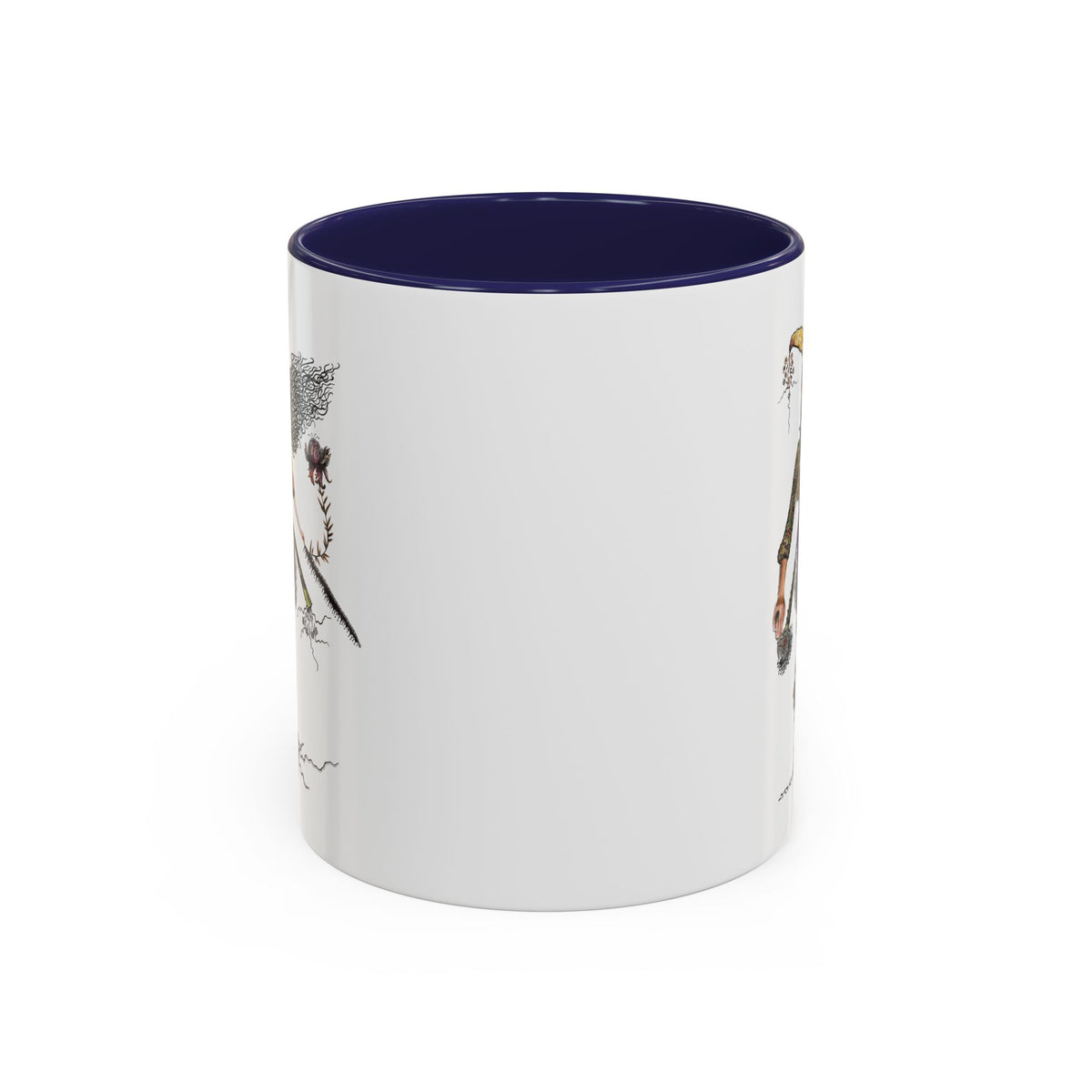 Whimsical Witch Illustration Mug | Accent Coffee Mug 11oz 15oz
