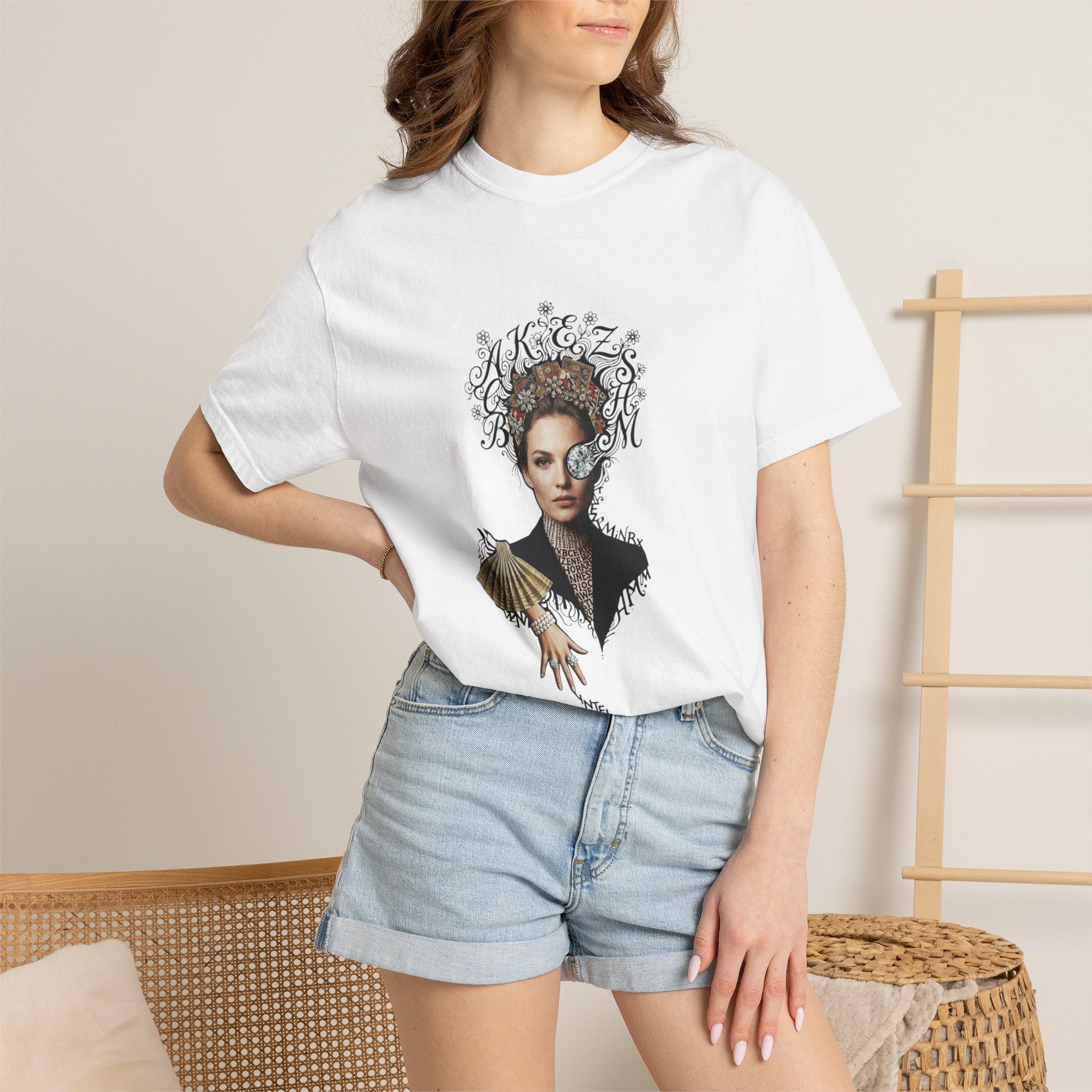 Artistic Femme Portrait T‑Shirt — 'No. 1' Fashion Graphic Tee