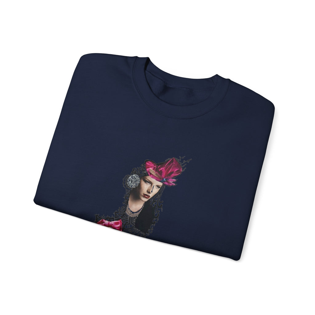 Vintage Floral Lady Portrait Sweatshirt