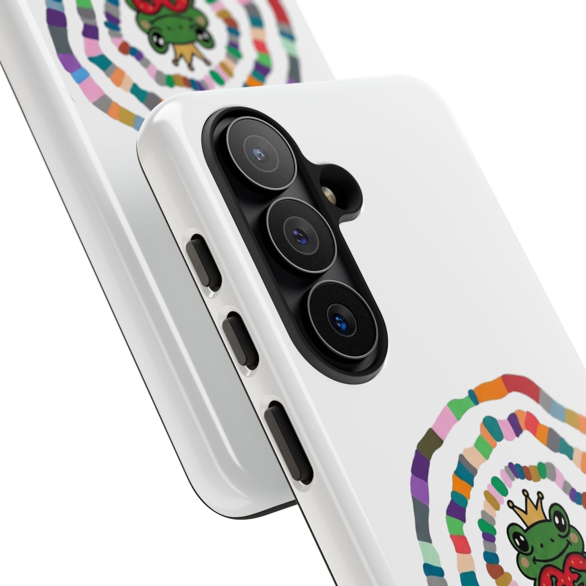 Frog Heart Spiral Tough Case | Colorful Concentric Ring Phone Case