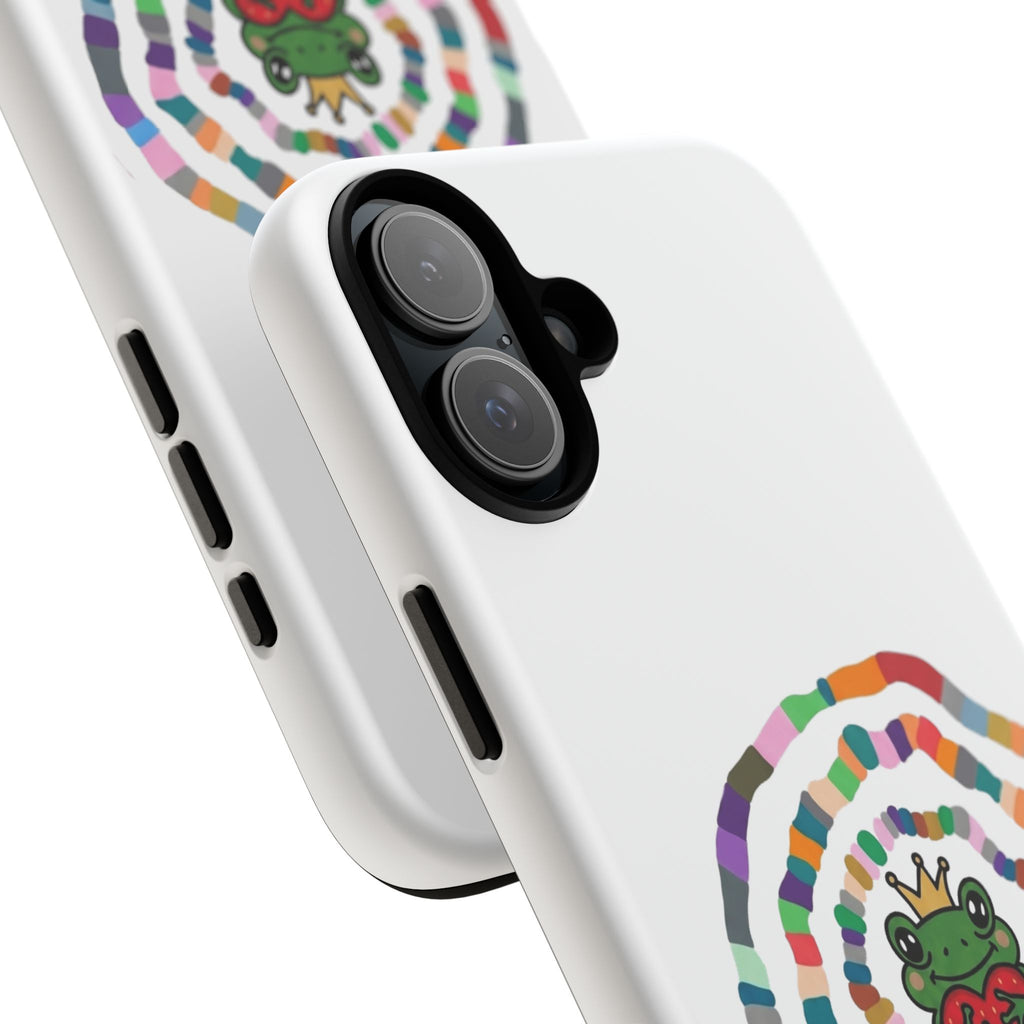 Frog Heart Spiral Tough Case | Colorful Concentric Ring Phone Case