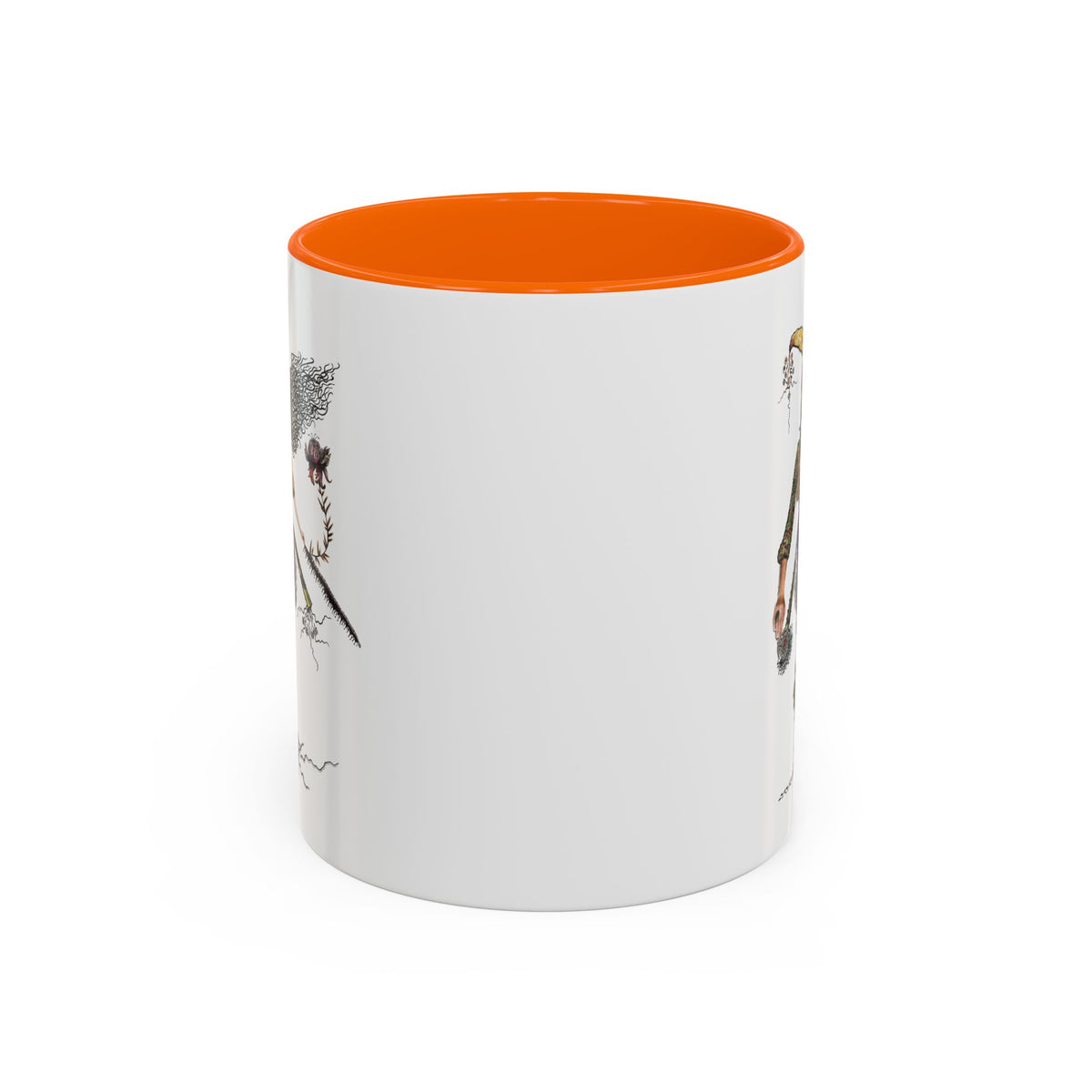 Whimsical Witch Illustration Mug | Accent Coffee Mug 11oz 15oz
