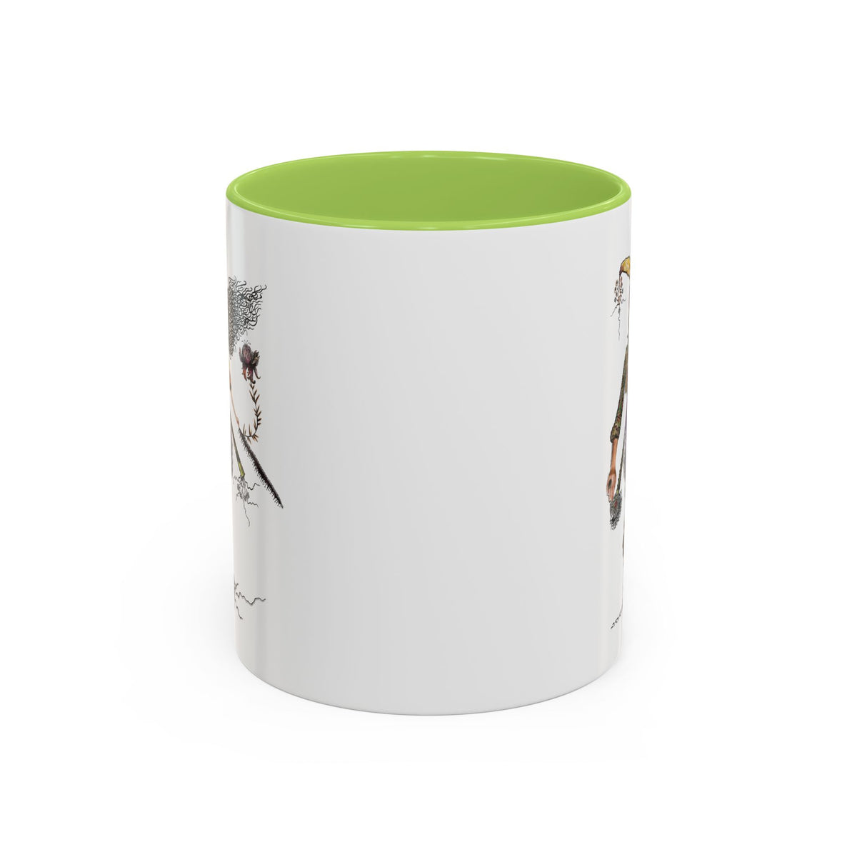 Whimsical Witch Illustration Mug | Accent Coffee Mug 11oz 15oz