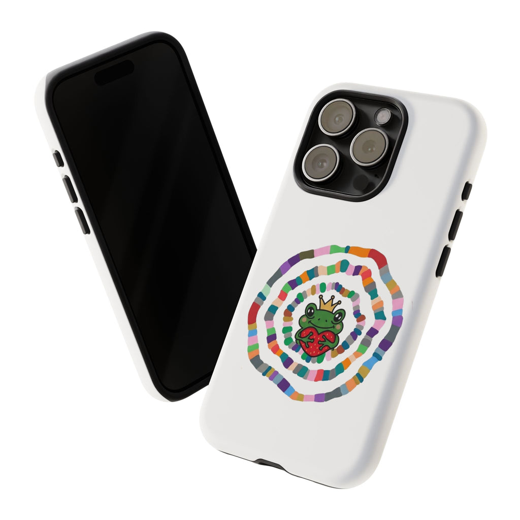 Frog Heart Spiral Tough Case | Colorful Concentric Ring Phone Case