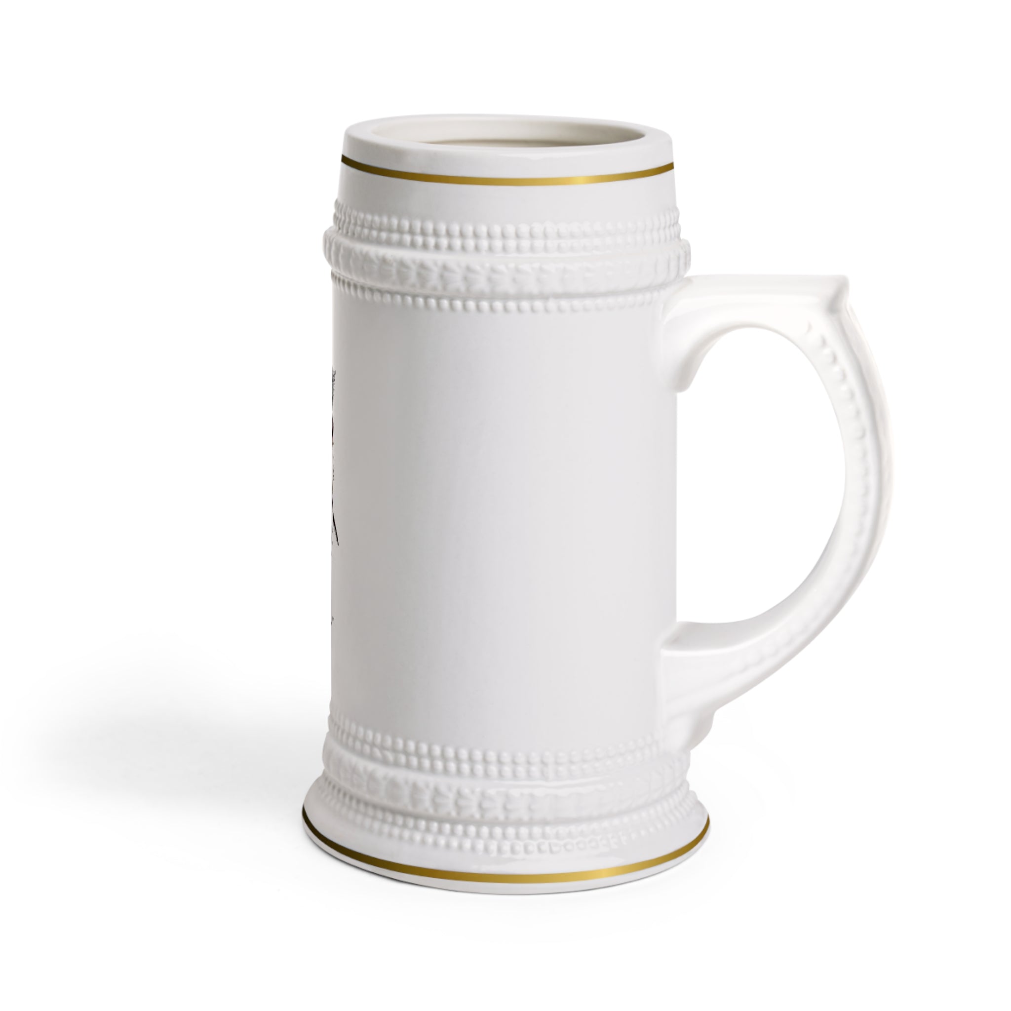 Victorian Pirate Illustration Beer Stein Mug | Ceramic German-Style Stein