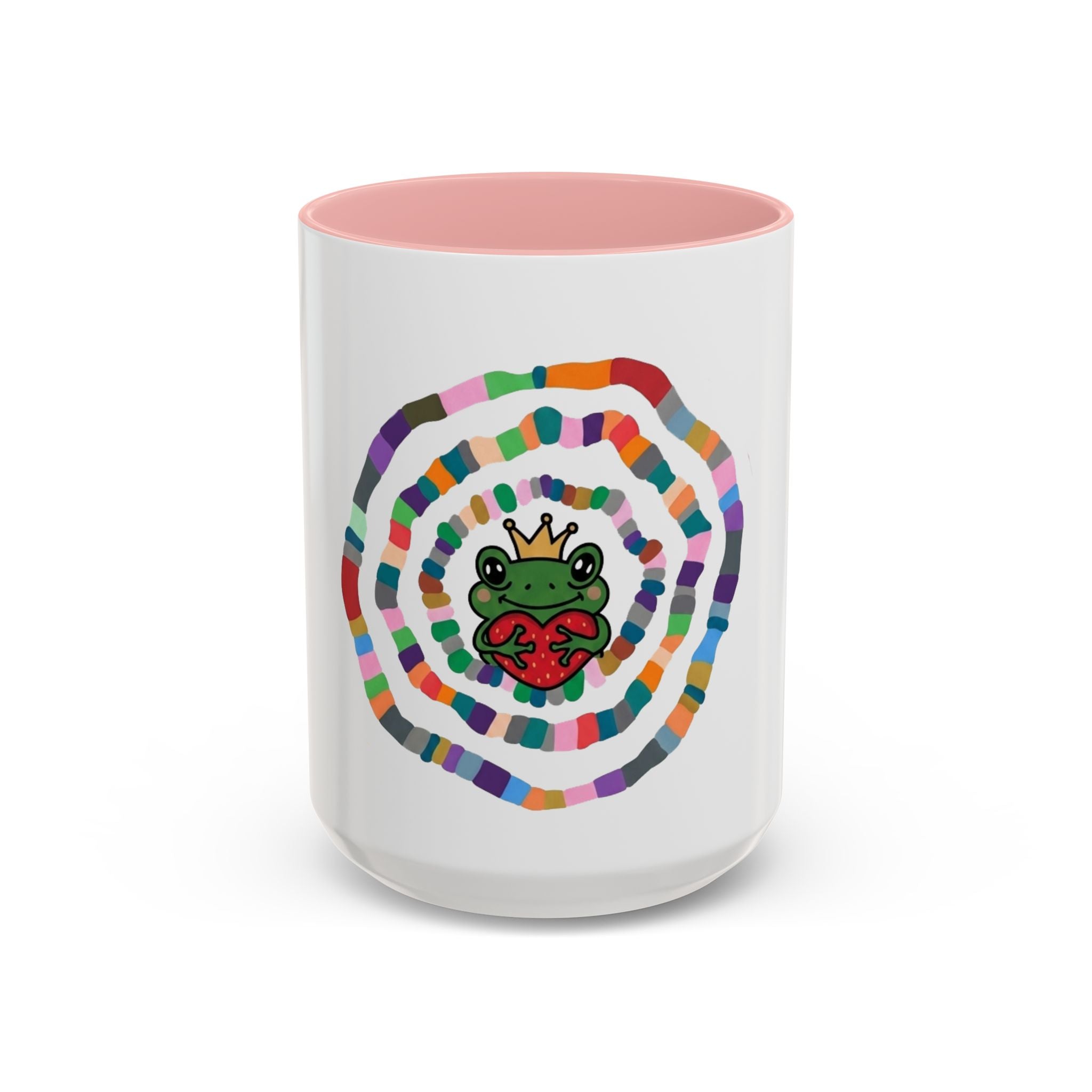 Colorful Crowned Frog Heart mug | Accent Coffee Mug 11oz 15oz