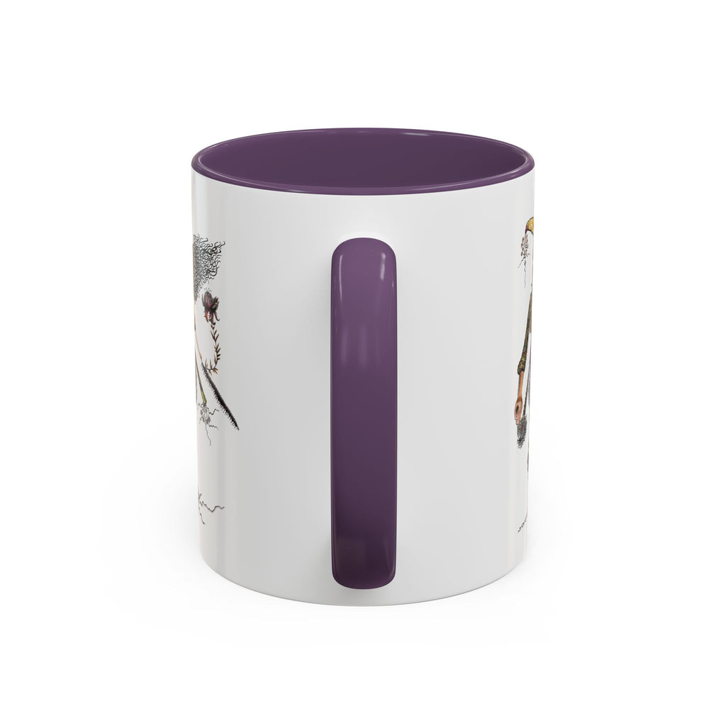 Whimsical Witch Illustration Mug | Accent Coffee Mug 11oz 15oz