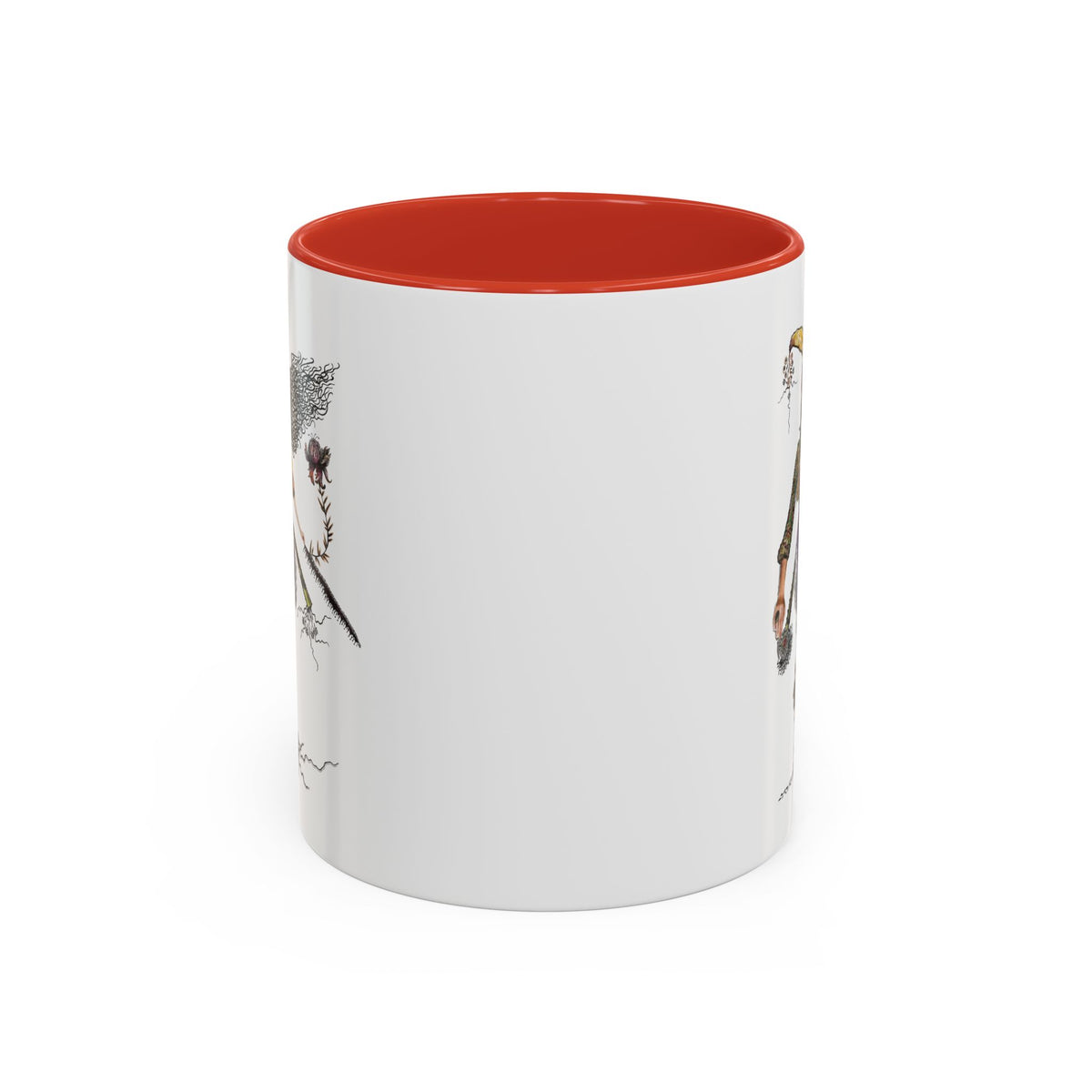 Whimsical Witch Illustration Mug | Accent Coffee Mug 11oz 15oz