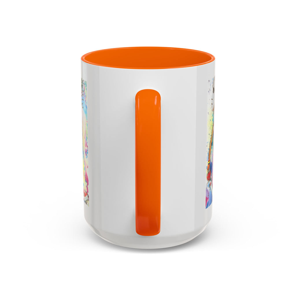 Colorful Abstract Woman Portrait Mug | Accent Coffee Mug