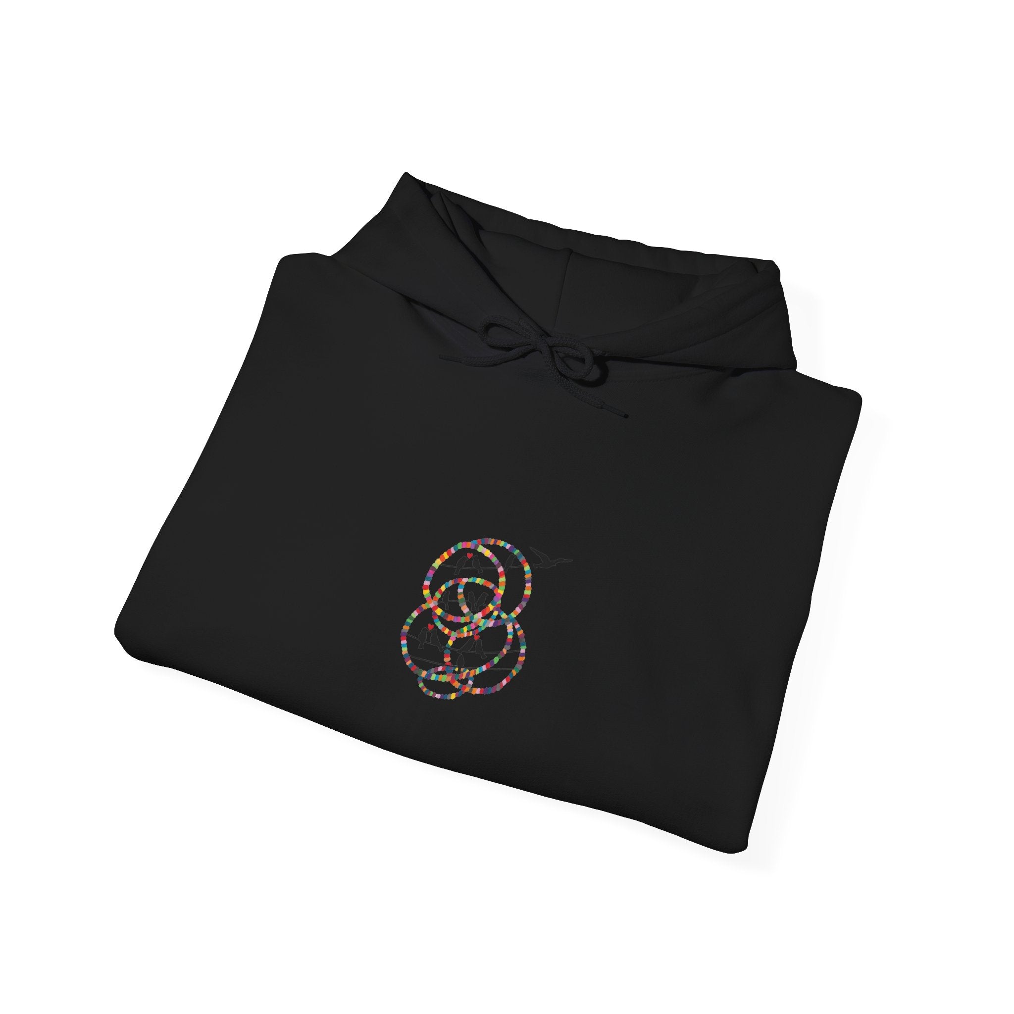 Minimal Floral Snake Hoodie — Delicate Line Art Serpent Graphic