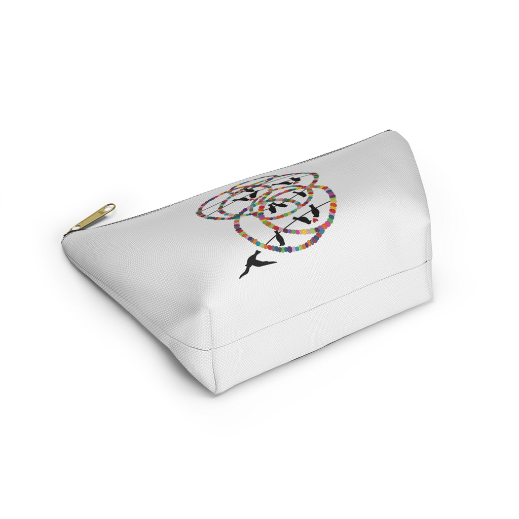 Hula Hoop Silhouette Accessory Pouch | T-Bottom Cosmetic Bag