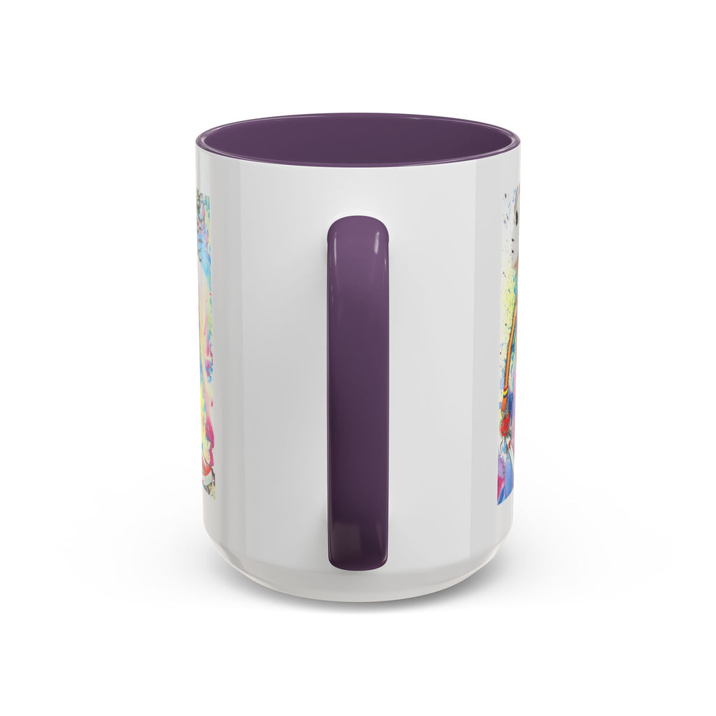 Colorful Abstract Woman Portrait Mug | Accent Coffee Mug