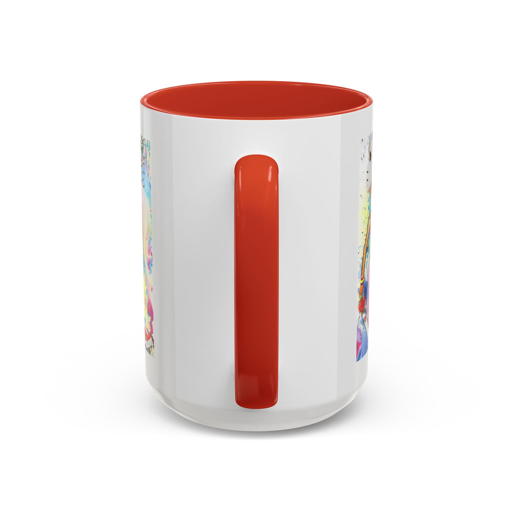 Colorful Abstract Woman Portrait Mug | Accent Coffee Mug