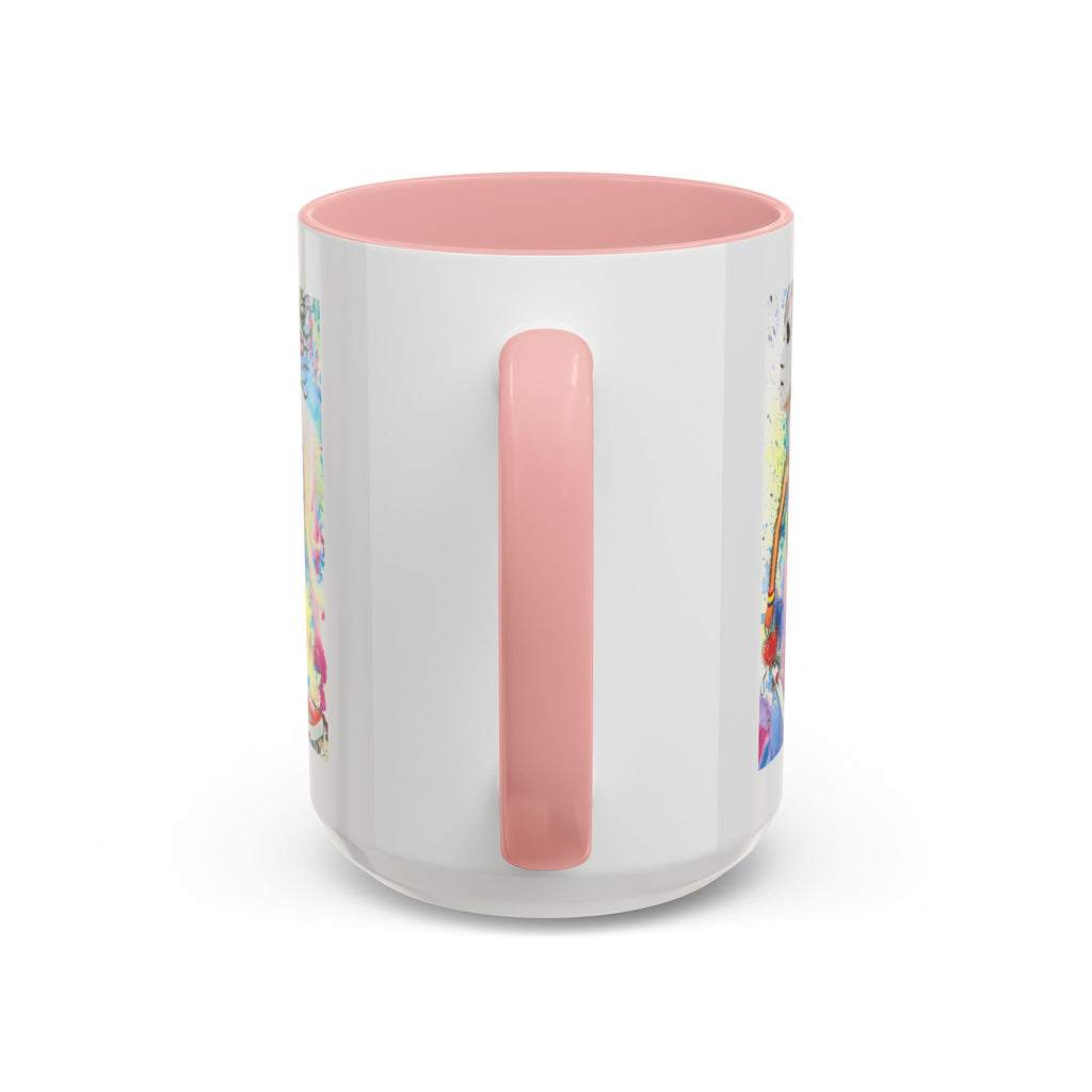 Colorful Abstract Woman Portrait Mug | Accent Coffee Mug