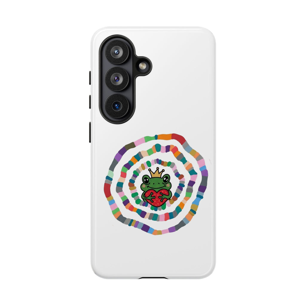 Frog Heart Spiral Tough Case | Colorful Concentric Ring Phone Case