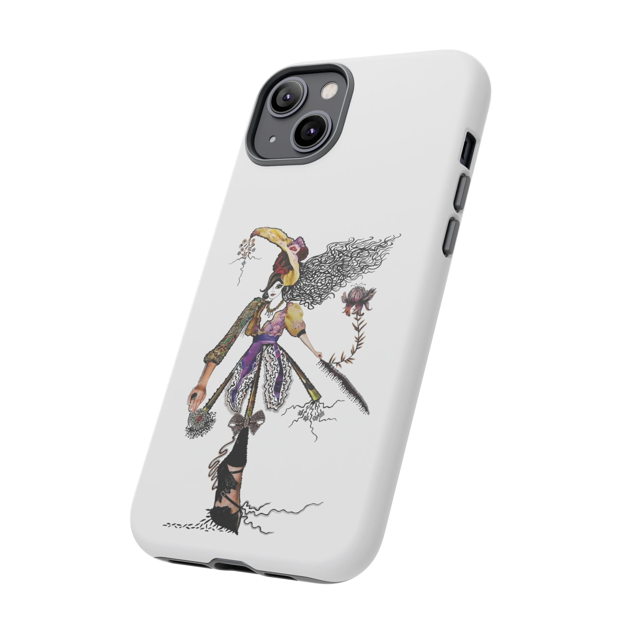 Victorian Witch Illustration Phone Case | iPhone Rugged Case
