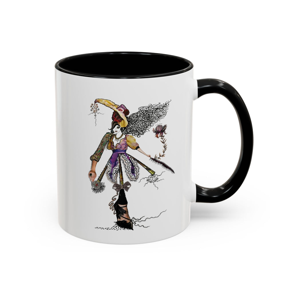 Whimsical Witch Illustration Mug | Accent Coffee Mug 11oz 15oz