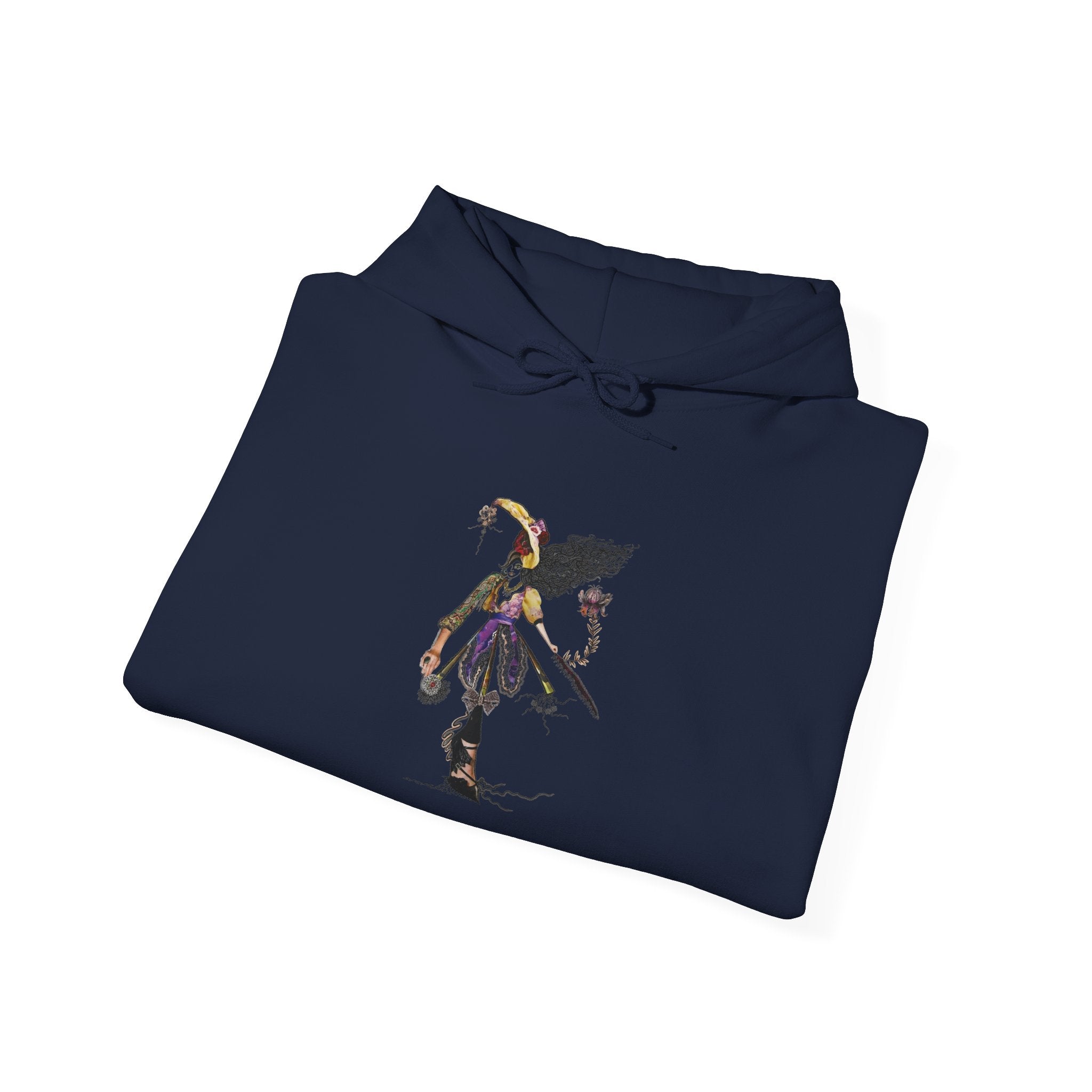Raven Warrior Hoodie — Gothic Fantasy Character Art Pullover