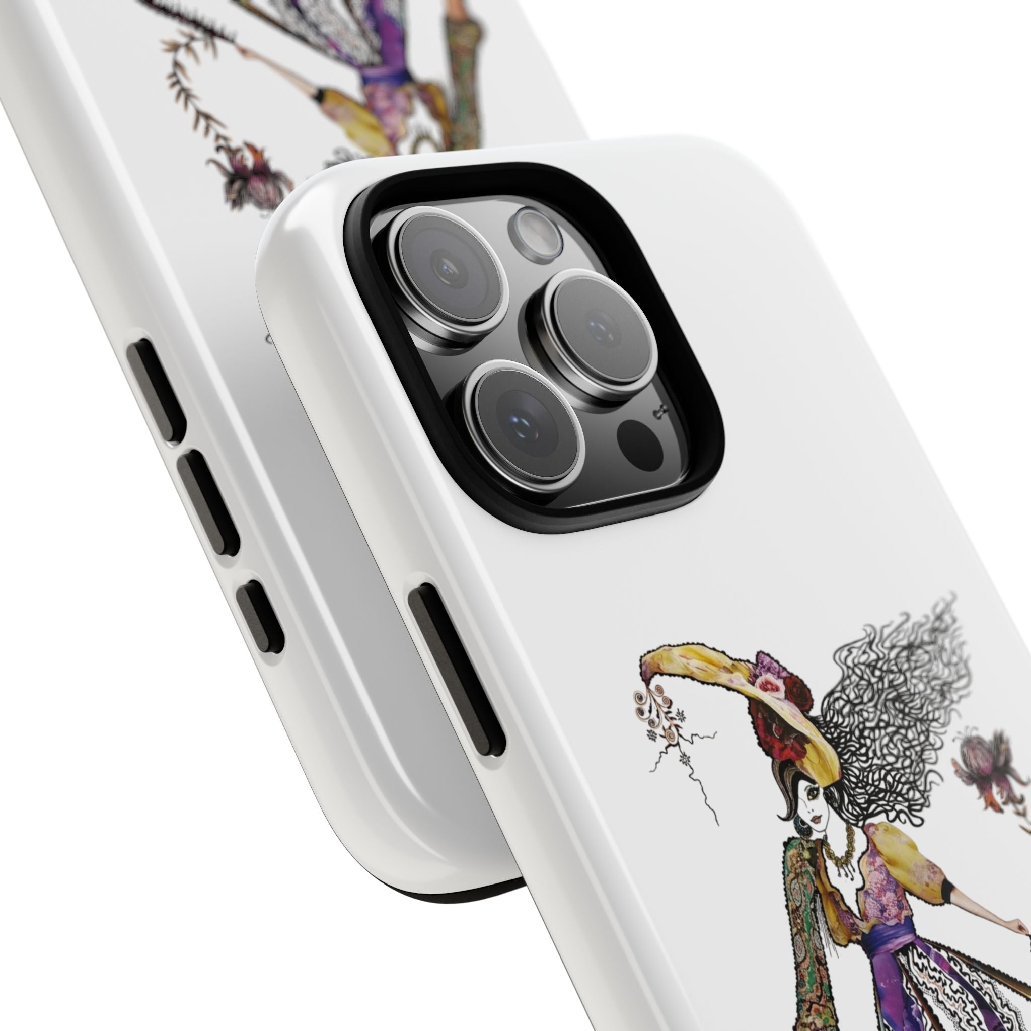 Victorian Witch Illustration Phone Case | iPhone Rugged Case