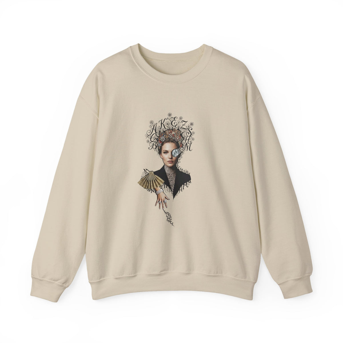 Queen of Hearts Portrait Crewneck Sweatshirt