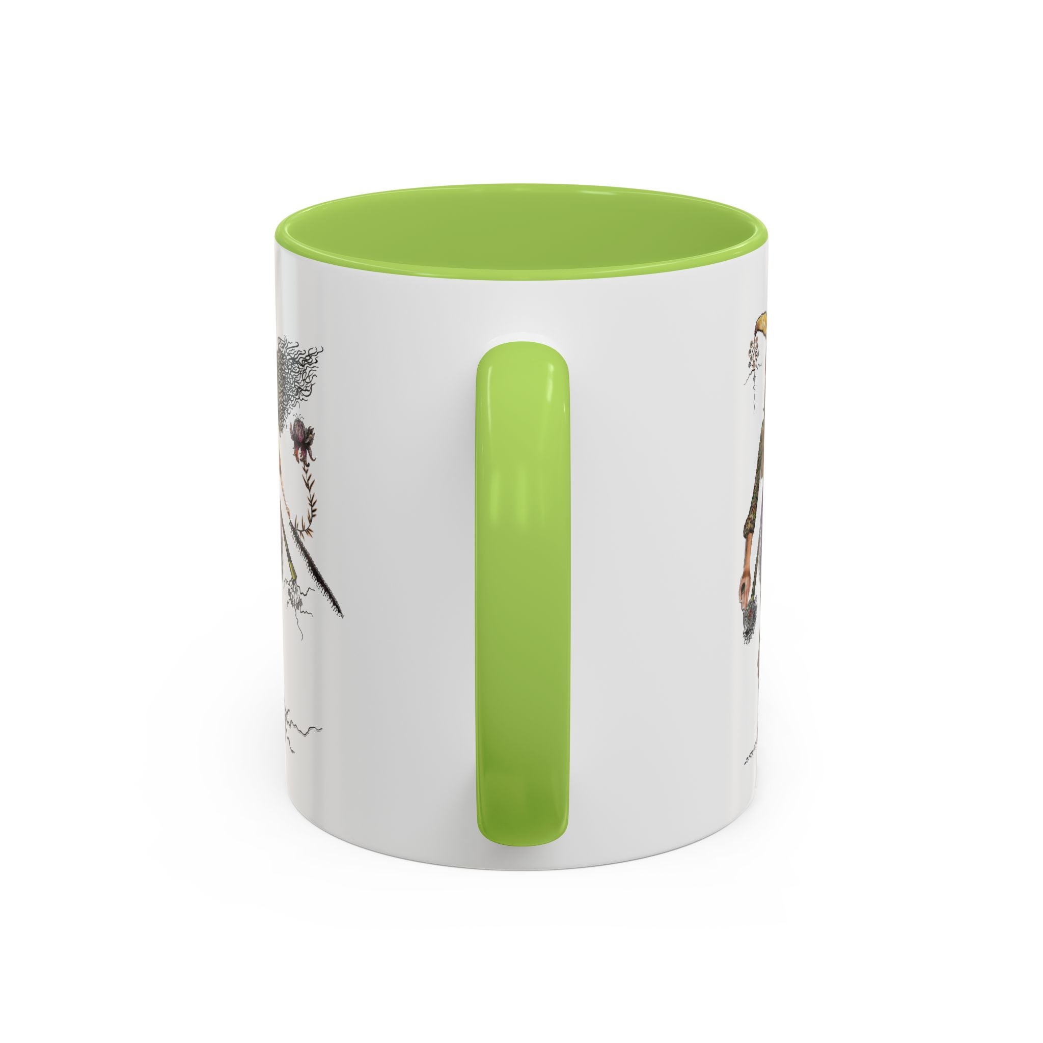 Whimsical Witch Illustration Mug | Accent Coffee Mug 11oz 15oz
