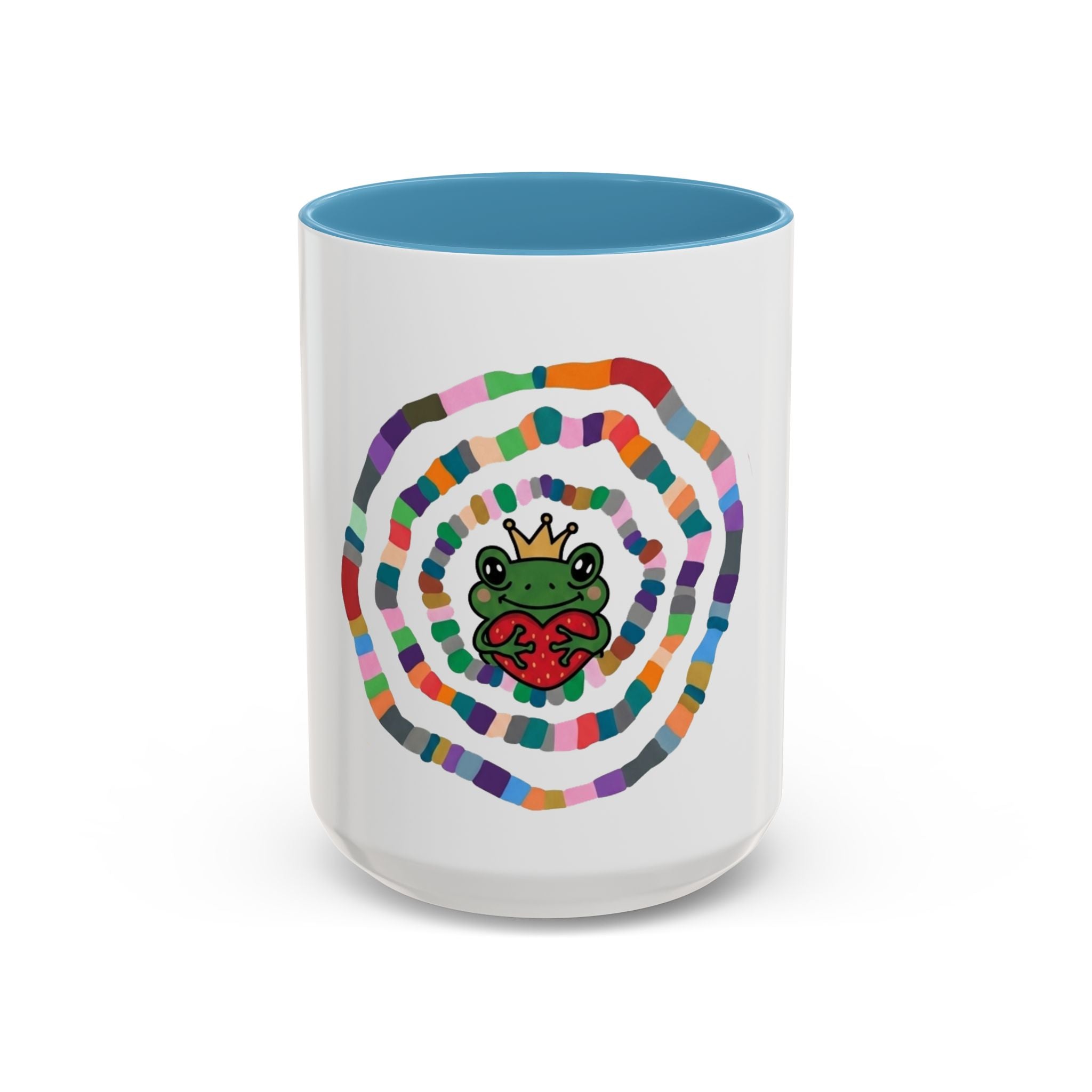 Colorful Crowned Frog Heart mug | Accent Coffee Mug 11oz 15oz
