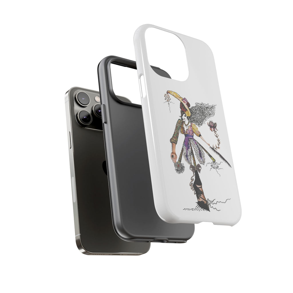 Victorian Witch Illustration Phone Case | iPhone Rugged Case
